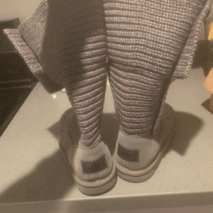 Gray knitted Uggs